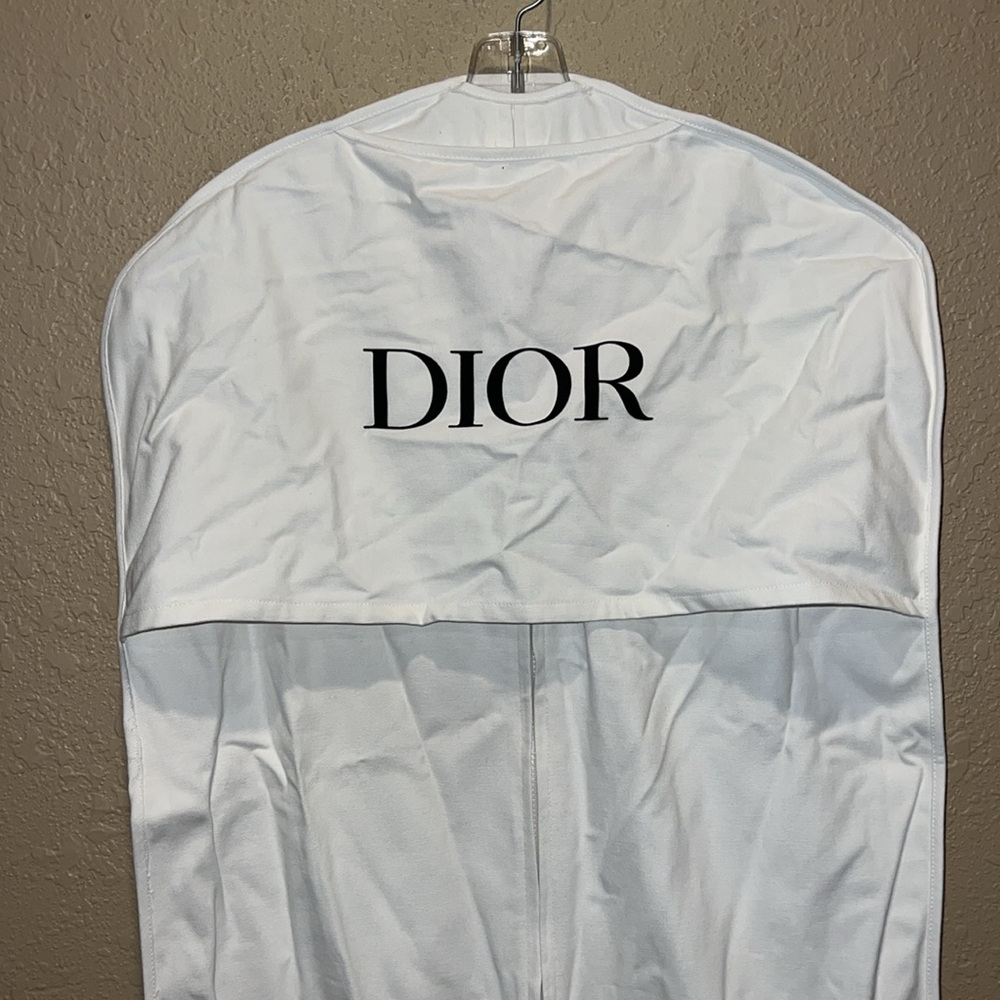 Dior White Cotton Garment Travel Storage Bag 50”x23”x3” - Picture 2 of 5